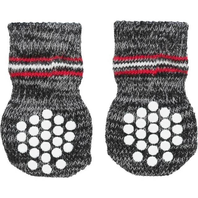 Hundesocken, Anti-Rutsch, M–L, 2 St., grau